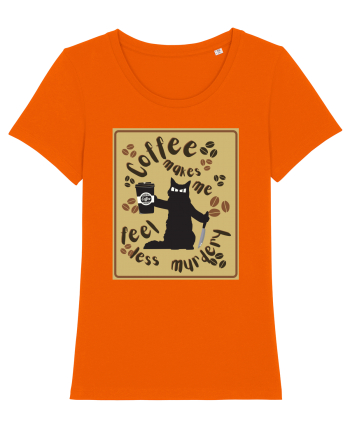 Pentru Iubitorii De Pisici Si Cafea Bright Orange