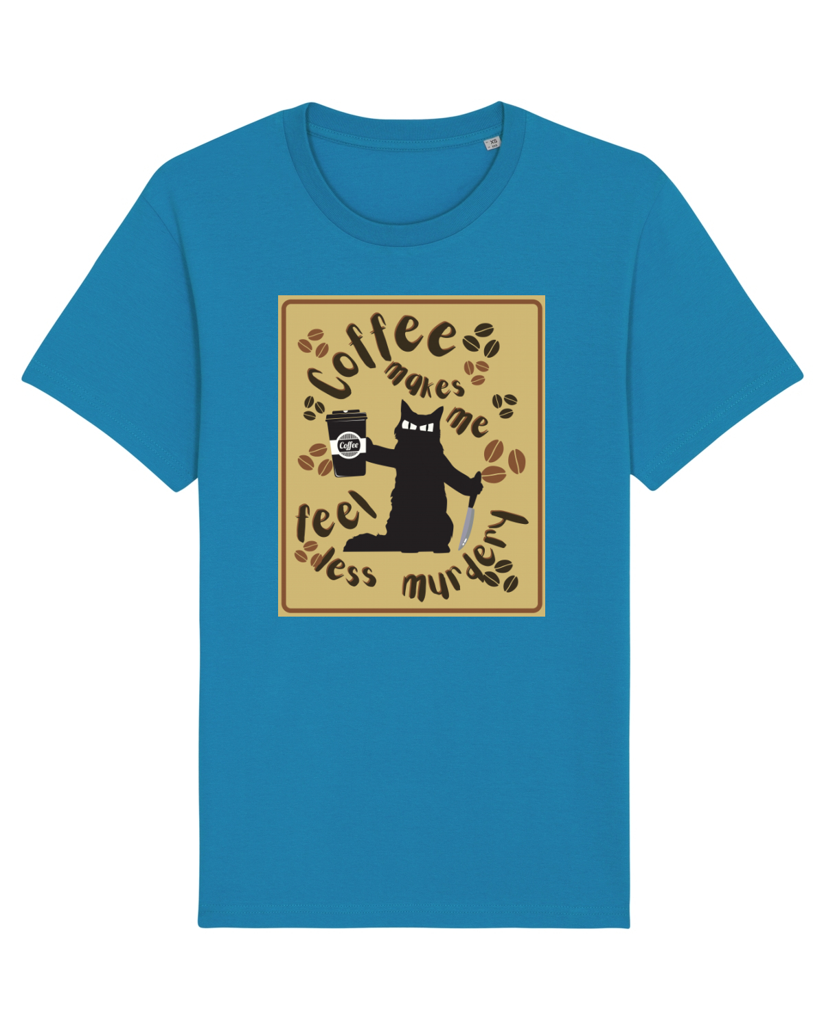 Tricou mânecă scurtă Unisex Rocker Azur