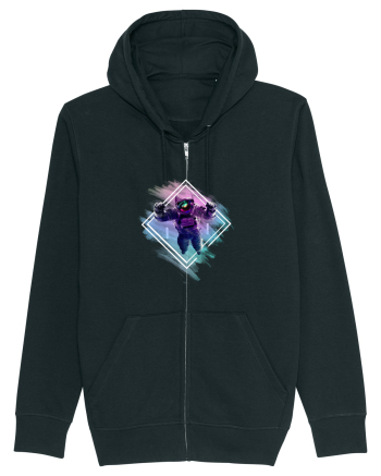 Astronaut floating  Black