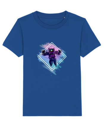 Astronaut floating  Majorelle Blue