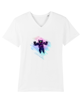 Astronaut floating  White