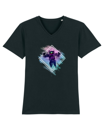 Astronaut floating  Black