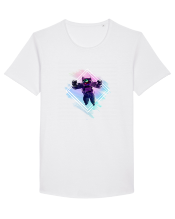 Astronaut floating  White