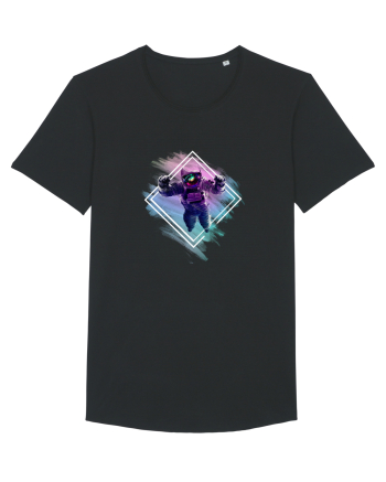 Astronaut floating  Black