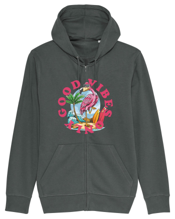 Cool Flamingo Good Vibes Only Anthracite