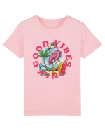 Cool Flamingo Good Vibes Only Tricou mânecă scurtă  Copii Mini Creator