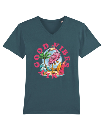 Cool Flamingo Good Vibes Only Stargazer