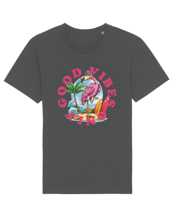 Cool Flamingo Good Vibes Only Anthracite