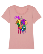 Melt Tricou mânecă scurtă guler larg fitted Damă Expresser