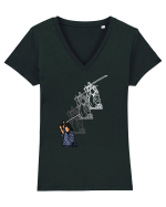 Samurai Tricou mânecă scurtă guler V Damă Evoker