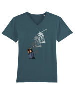 Samurai Tricou mânecă scurtă guler V Bărbat Presenter