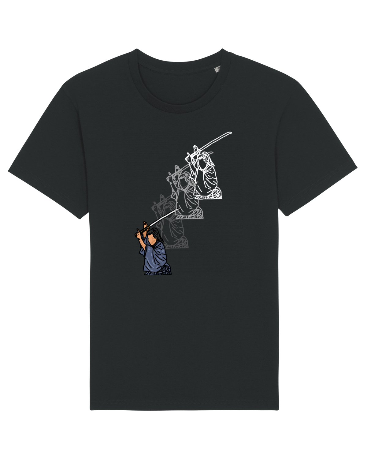 Tricou mânecă scurtă Unisex Rocker Black
