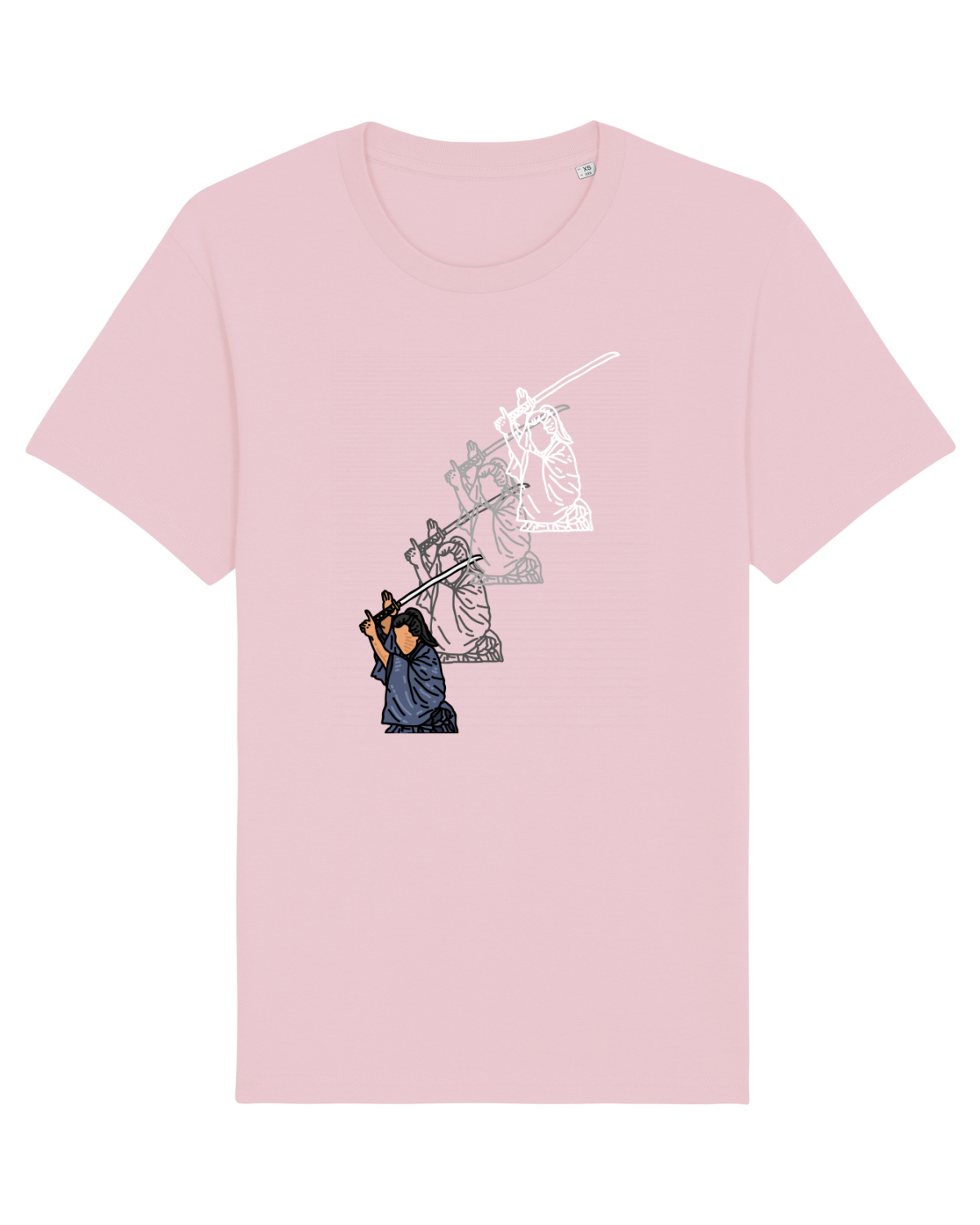Tricou mânecă scurtă Unisex Rocker Cotton Pink