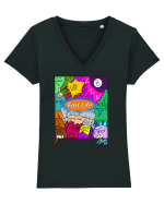 Fast Life Tricou mânecă scurtă guler V Damă Evoker