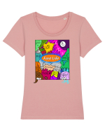 Fast Life Tricou mânecă scurtă guler larg fitted Damă Expresser