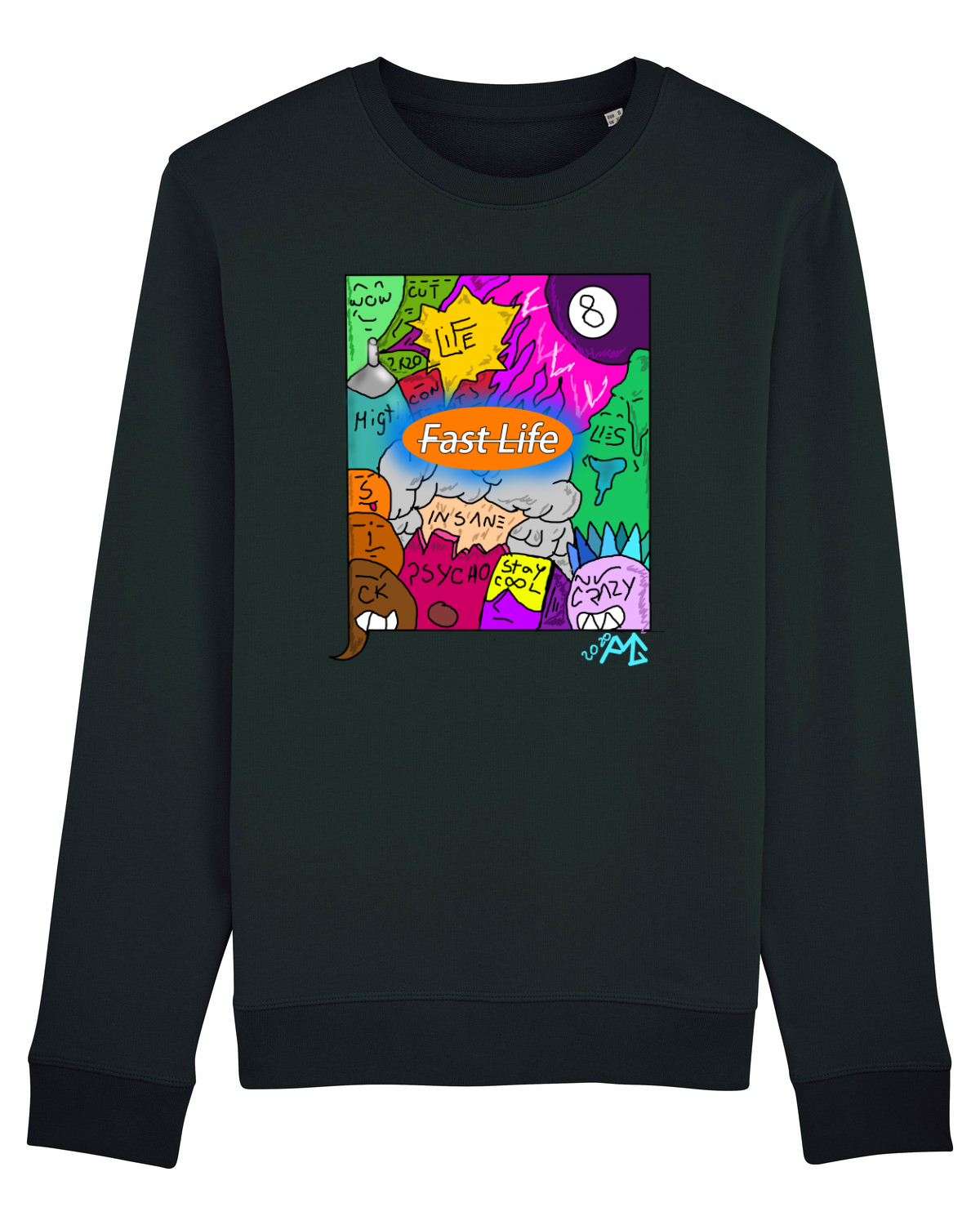 Bluză mânecă lungă Unisex Rise Black