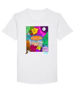 Fast Life Tricou mânecă scurtă guler larg Bărbat Skater