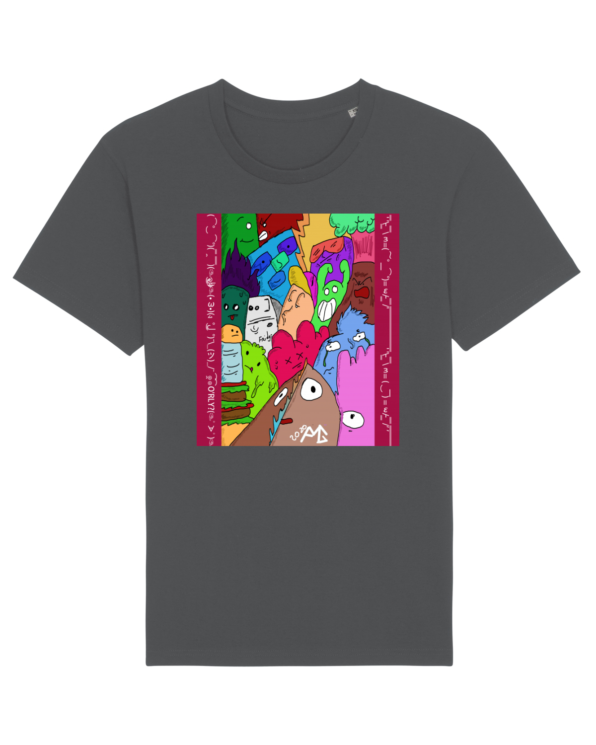 Tricou mânecă scurtă Unisex Rocker Anthracite