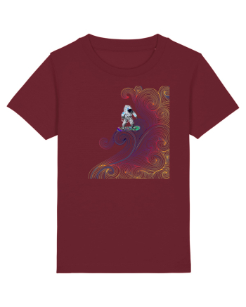 Snowboarding astronaut Burgundy