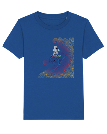 Snowboarding astronaut Majorelle Blue