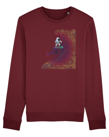 Snowboarding astronaut Burgundy