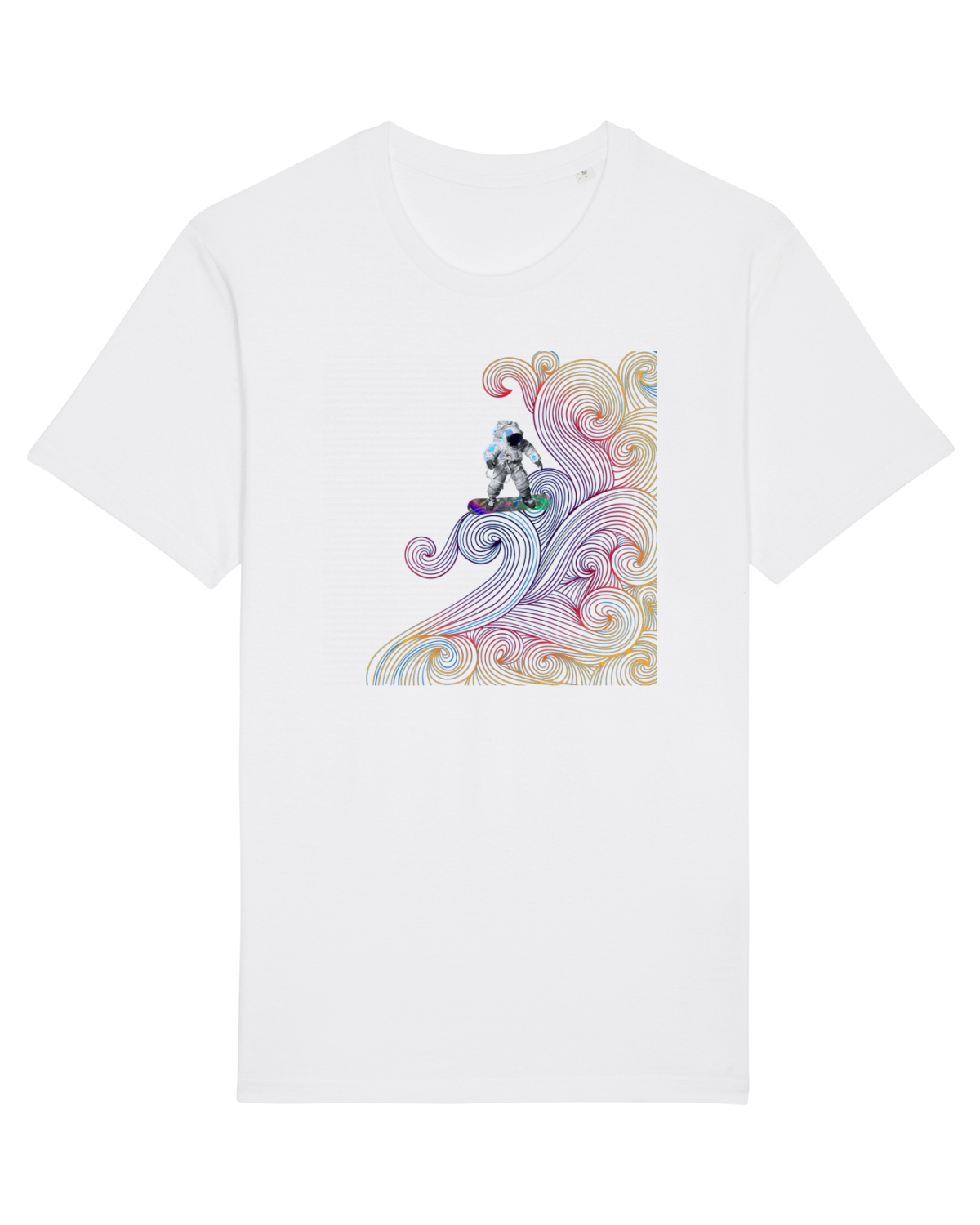 Tricou mânecă scurtă Unisex Rocker White