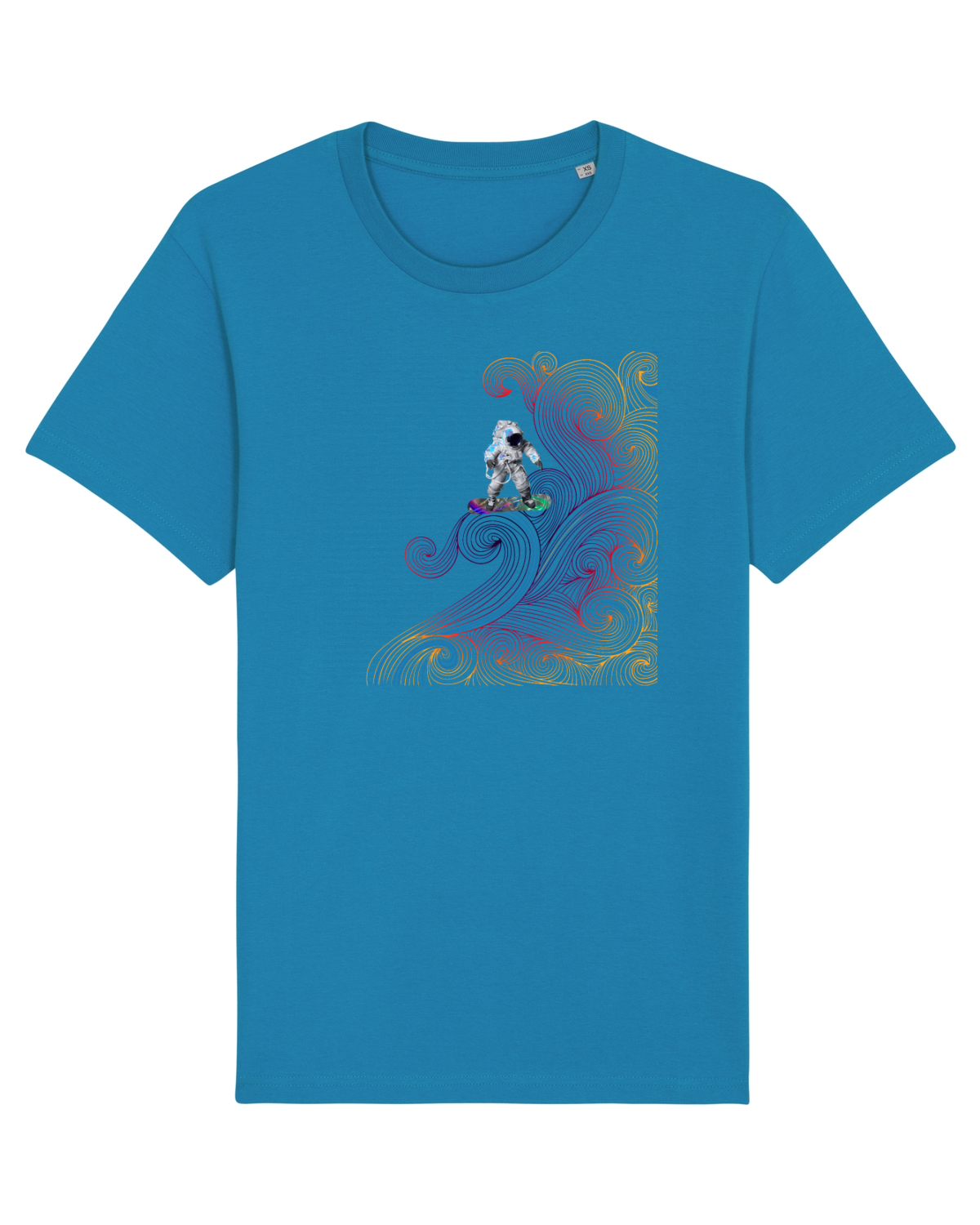 Tricou mânecă scurtă Unisex Rocker Azur