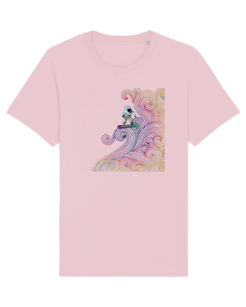 Snowboarding astronaut Cotton Pink