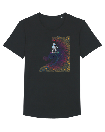Snowboarding astronaut Black