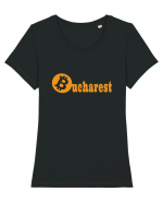 Bucharest Bitcoin Tricou mânecă scurtă guler larg fitted Damă Expresser