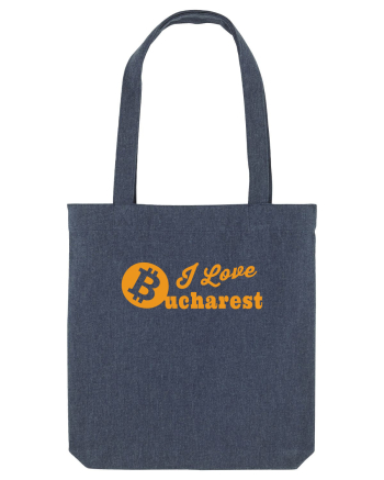 I Love Bucharest Bitcoin Midnight Blue