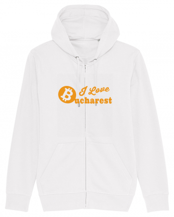 I Love Bucharest Bitcoin White