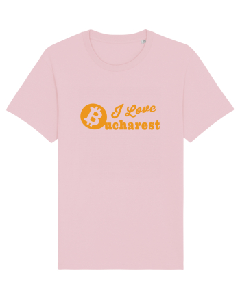 I Love Bucharest Bitcoin Cotton Pink