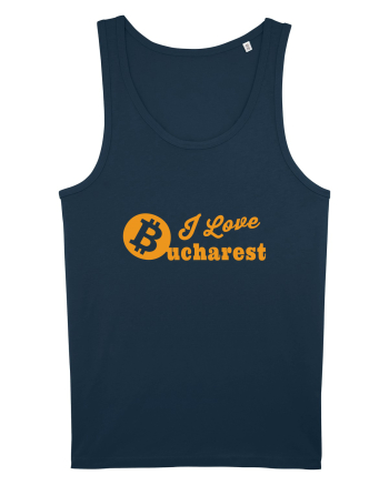 I Love Bucharest Bitcoin Navy