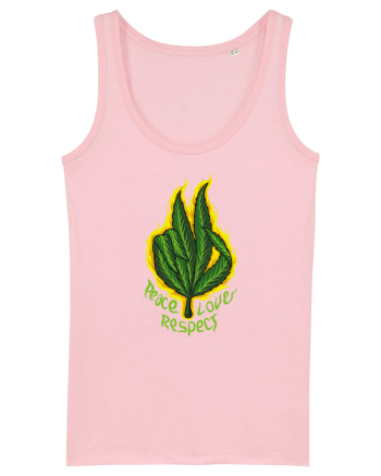 Peace Love Respect Cotton Pink