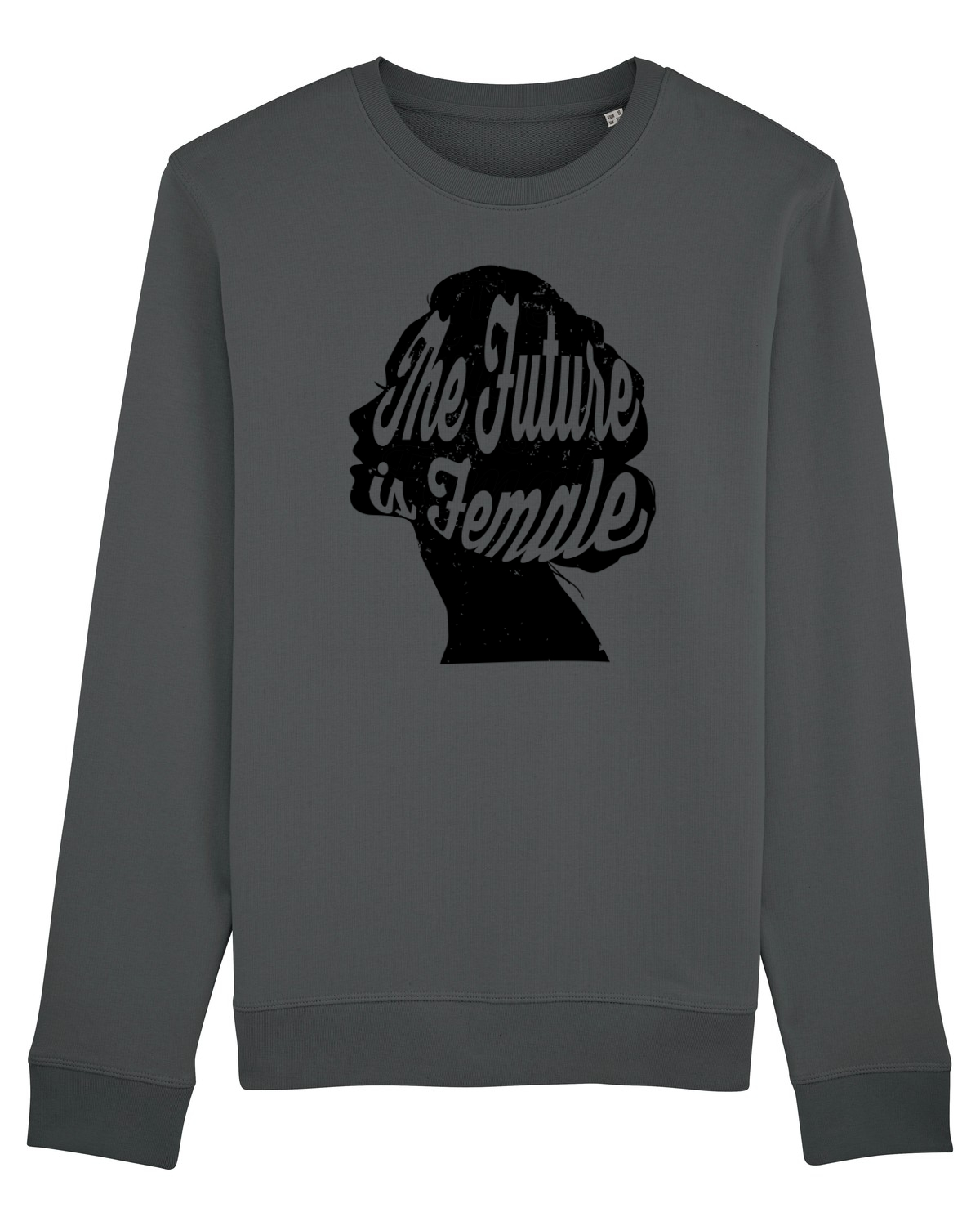 Bluză mânecă lungă Unisex Rise Anthracite