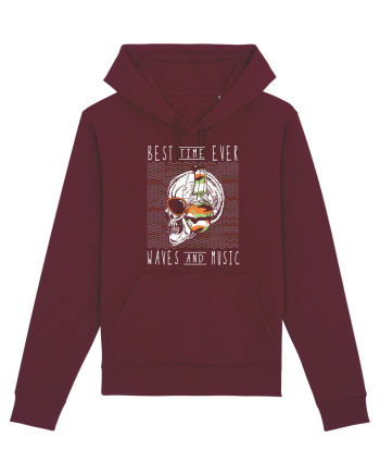 Waves And Music Burgundy