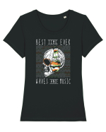 Waves And Music Tricou mânecă scurtă guler larg fitted Damă Expresser