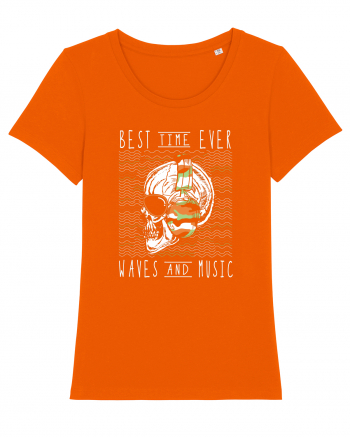Waves And Music Bright Orange