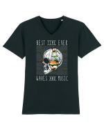 Waves And Music Tricou mânecă scurtă guler V Bărbat Presenter