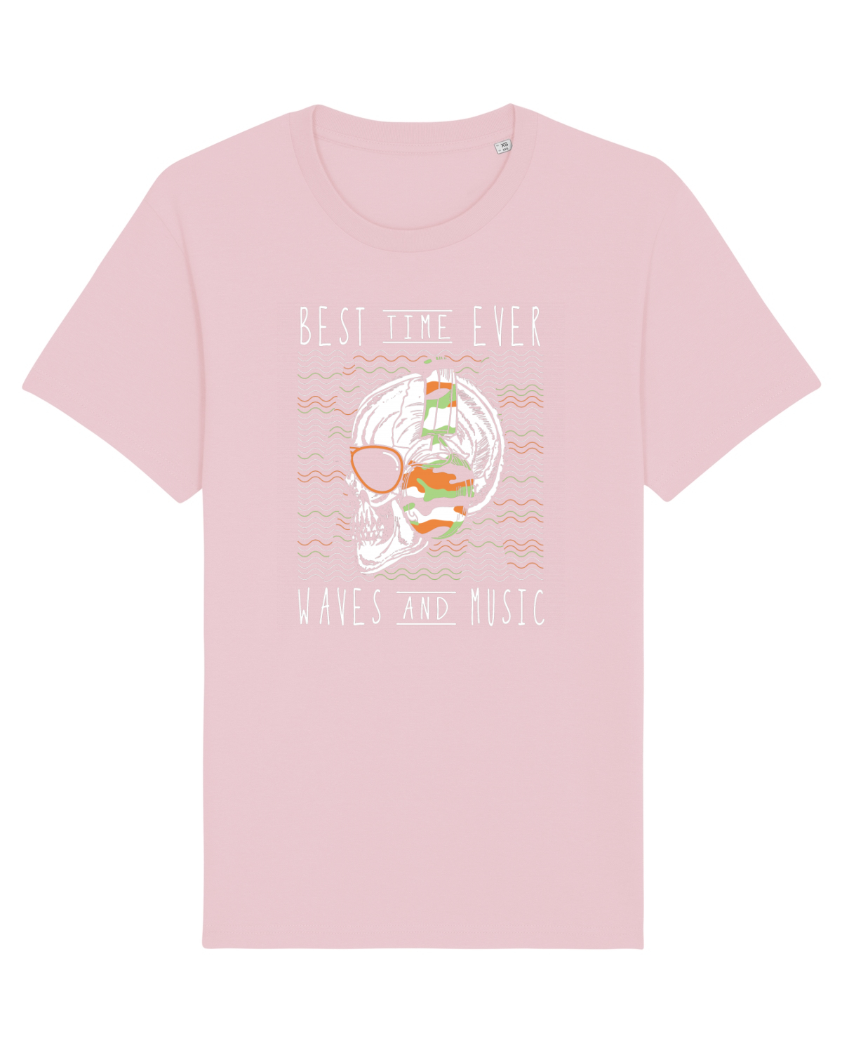 Tricou mânecă scurtă Unisex Rocker Cotton Pink