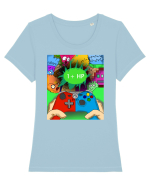 1.HP Tricou mânecă scurtă guler larg fitted Damă Expresser