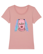 Last Mask Tricou mânecă scurtă guler larg fitted Damă Expresser