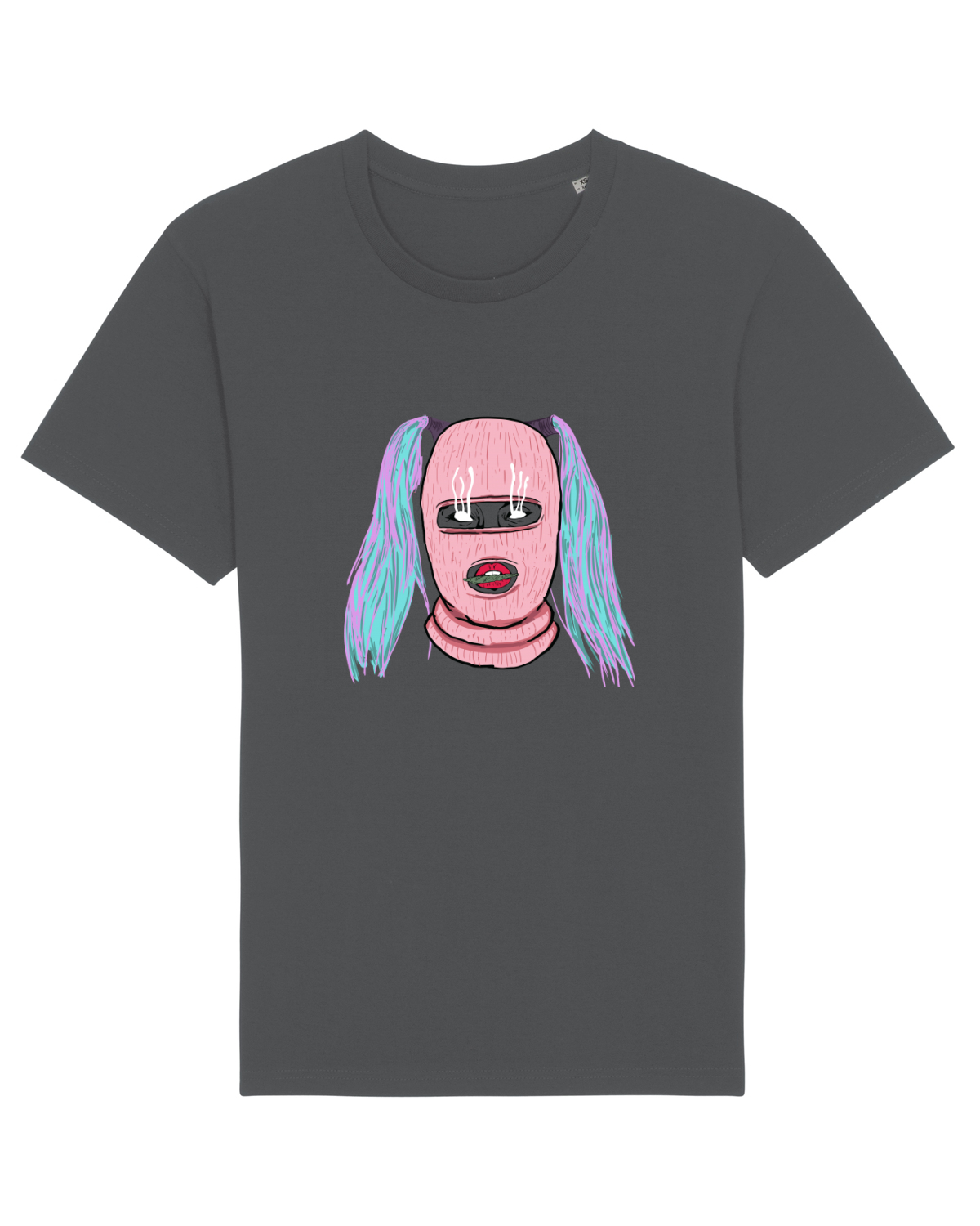Tricou mânecă scurtă Unisex Rocker Anthracite