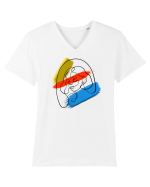 Girl in color Tricou mânecă scurtă guler V Bărbat Presenter