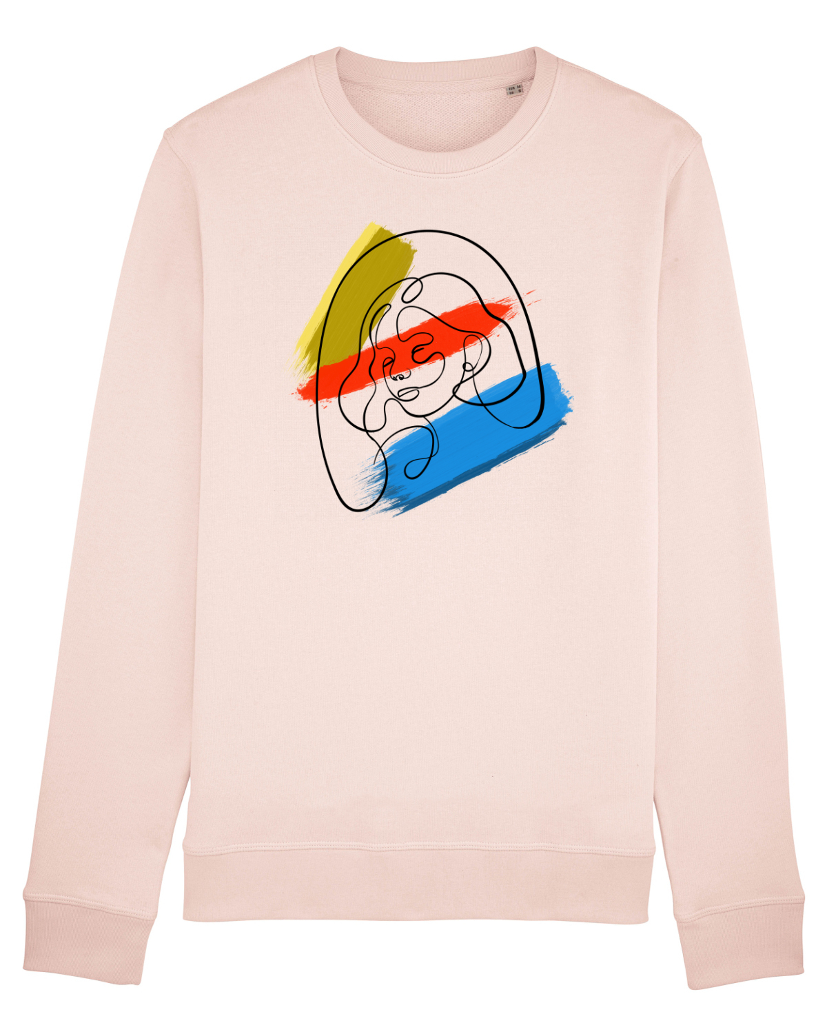 Bluză mânecă lungă Unisex Rise Candy Pink