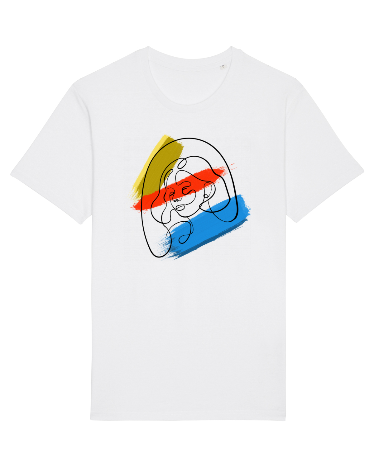Tricou mânecă scurtă Unisex Rocker White