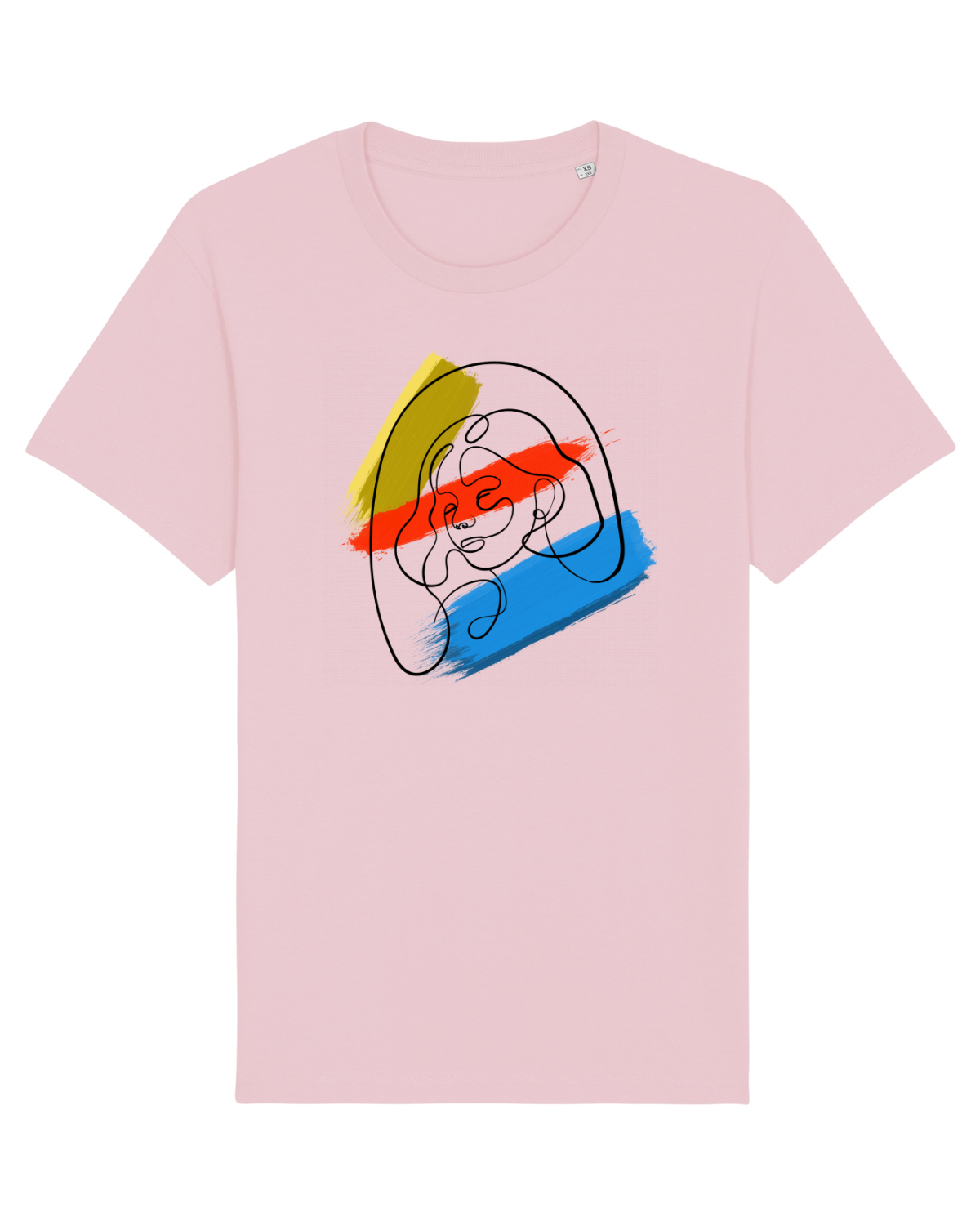 Tricou mânecă scurtă Unisex Rocker Cotton Pink