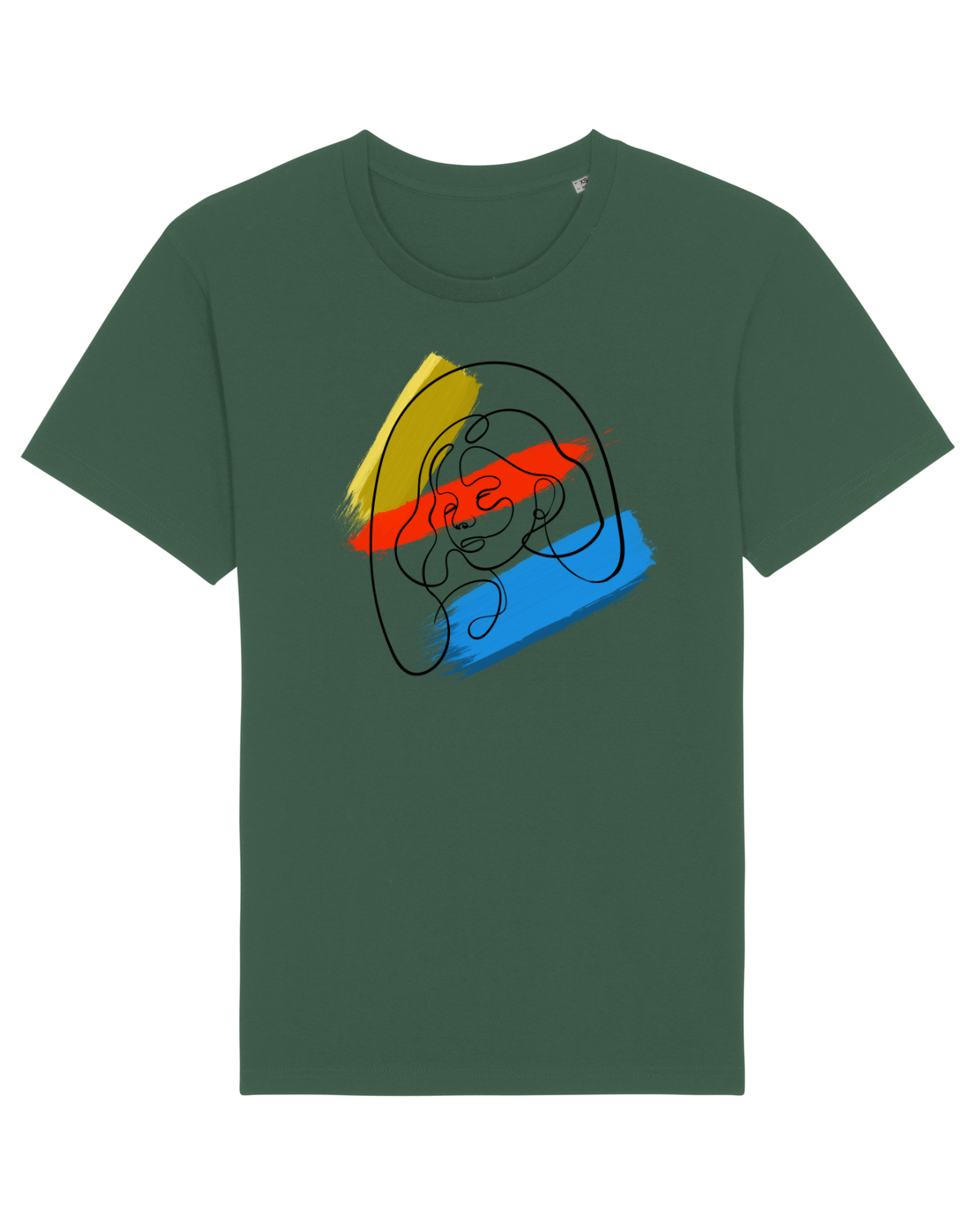 Tricou mânecă scurtă Unisex Rocker Bottle Green
