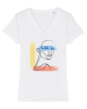 Abstract color White